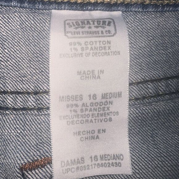 Women's Bootcut Jeans Levi's Signature Mid Rise Tag 16 M measured Size 34x30 - Picture 6 of 15
